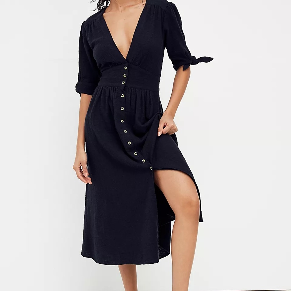 Love of my life midi dress free people small black